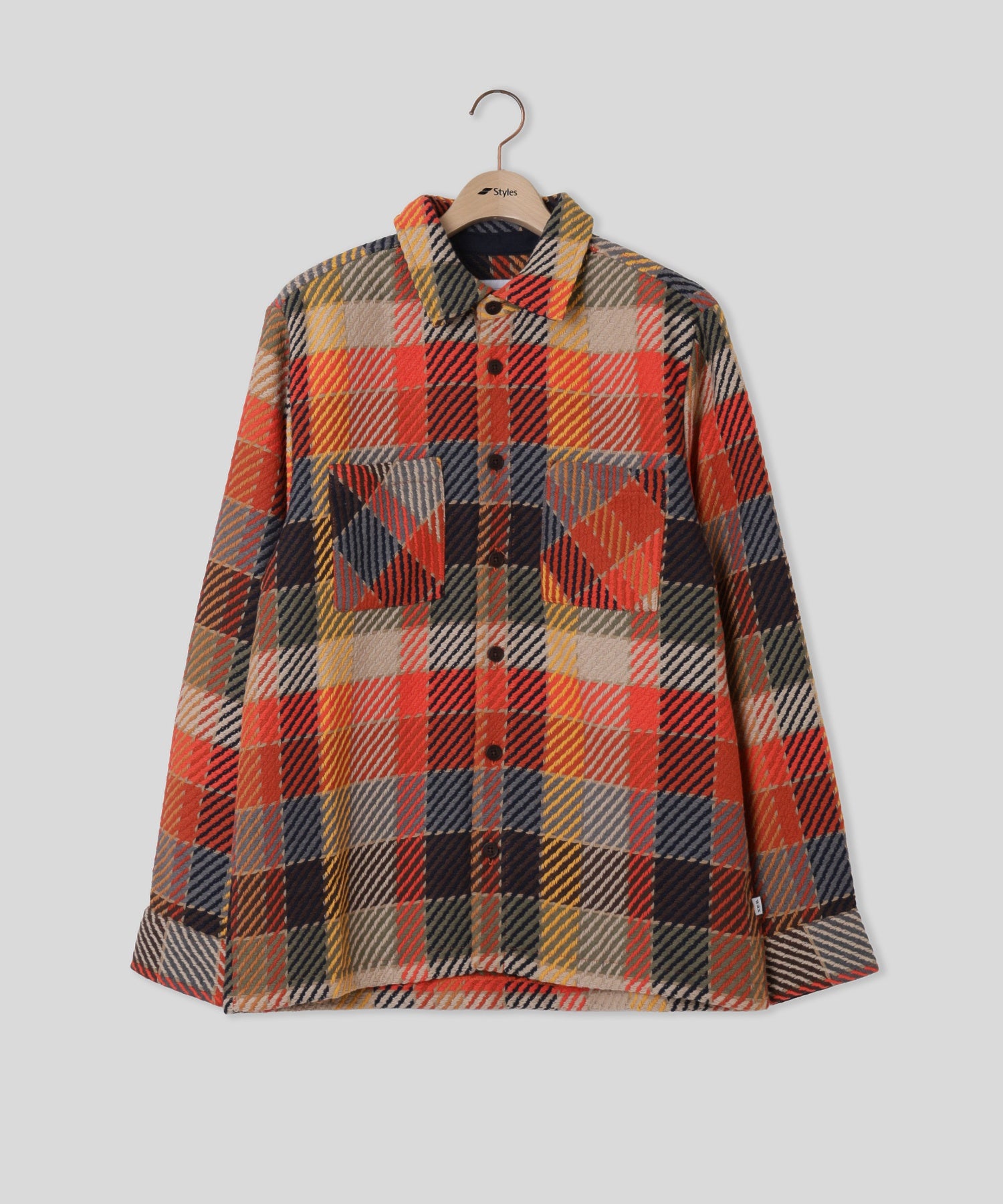 WAX LONDON/ワックスロンドン/WHITING OVERSHIRT AW26-OSH-WHI-CLR-BML