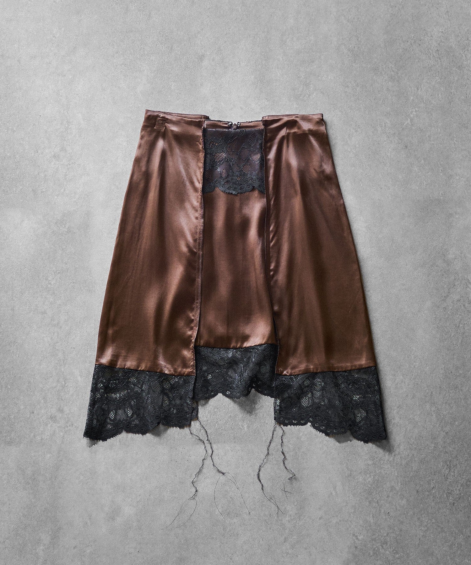 BASICKS/SILKY SATIN MIDI SKIRT