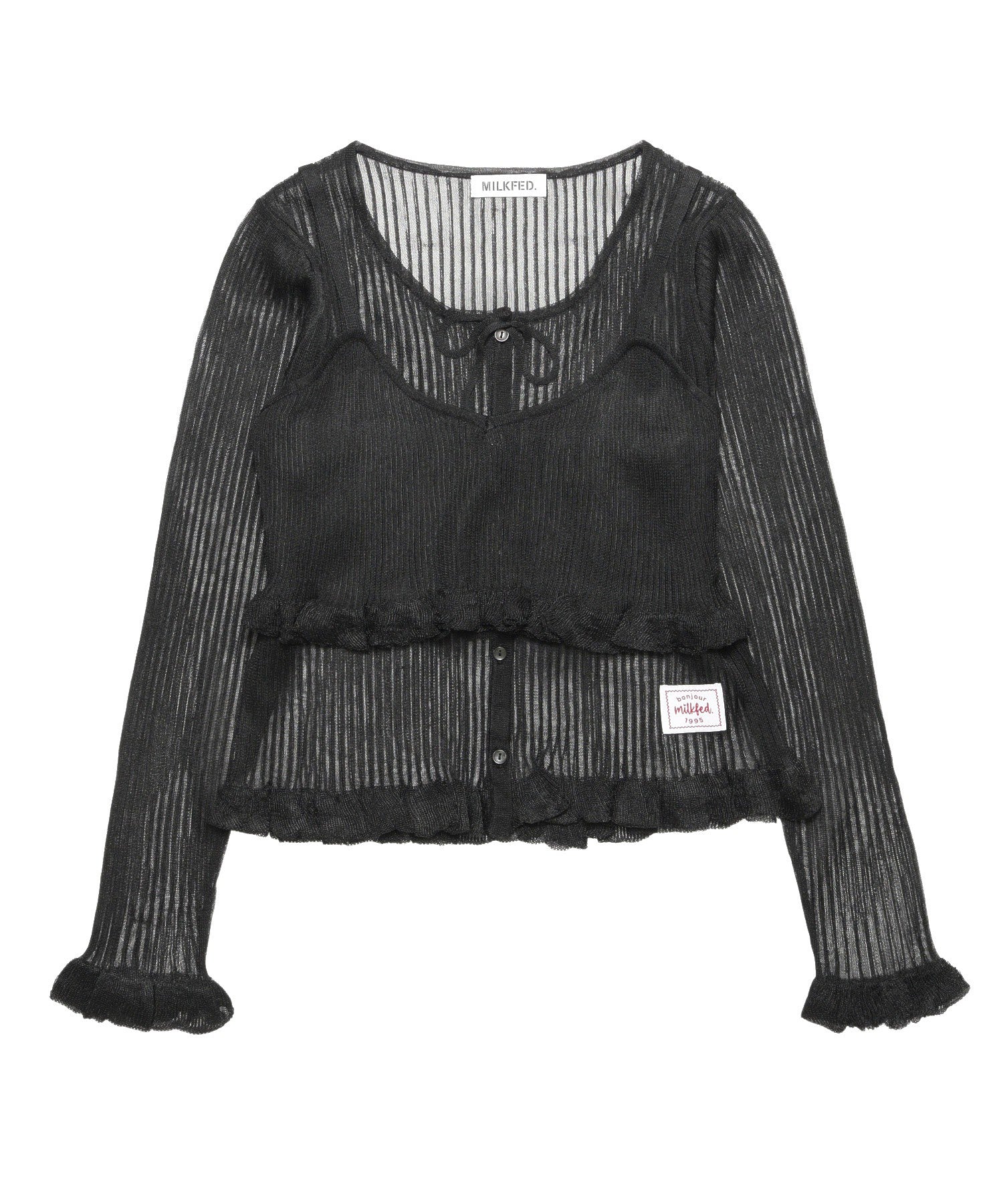 2-PIECE SHEER CARDIGAN