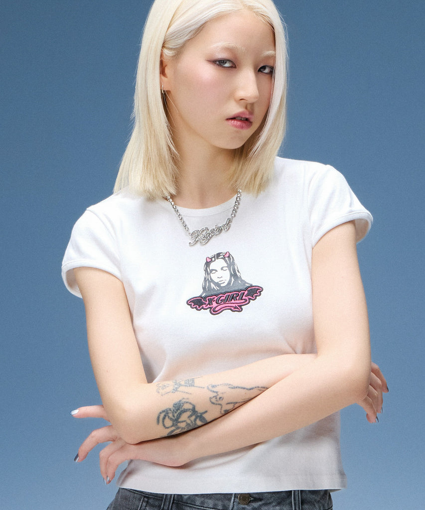 X-girl / DEVIL FACE S/S BABY TEE – calif（カリフ）公式サイト