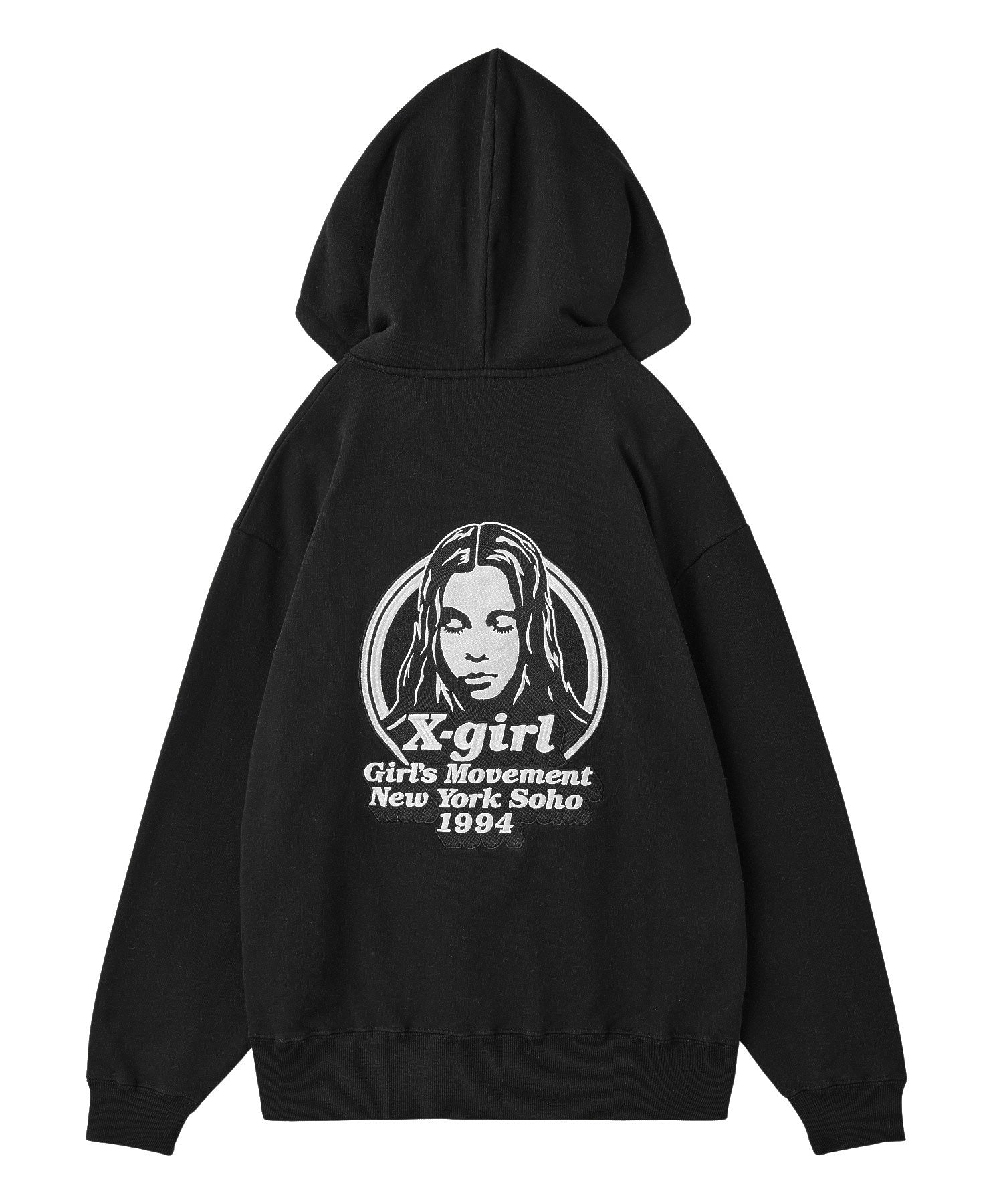 MESSAGE AND FACE ZIP UP SWEAT HOODIE