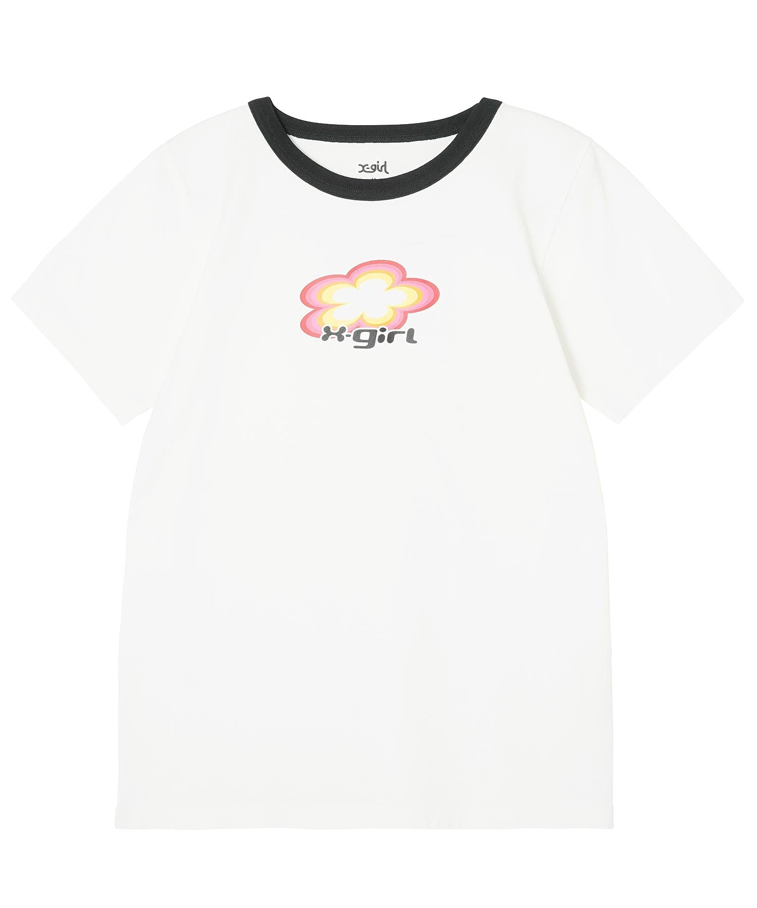 FLOWER LOGO S/S RINGER CLASSIC TEE X-girl