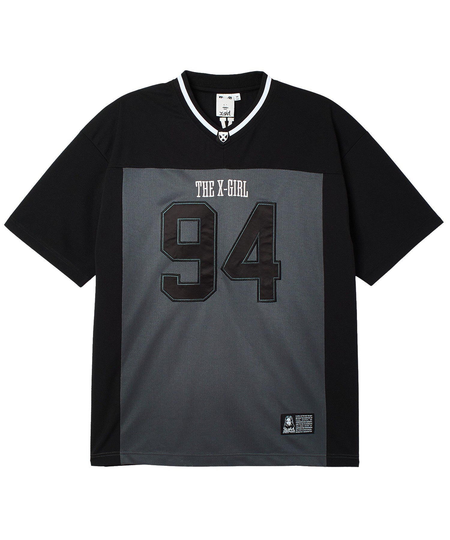 FACE LABEL FOOTBALL TEE DRESS