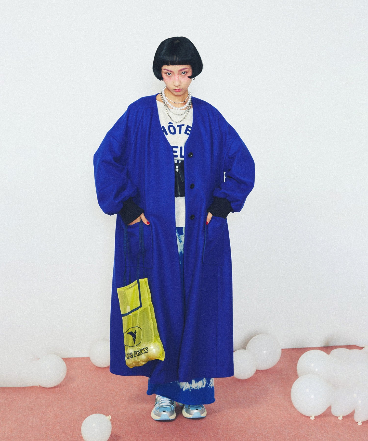 mici/ウールロングコート