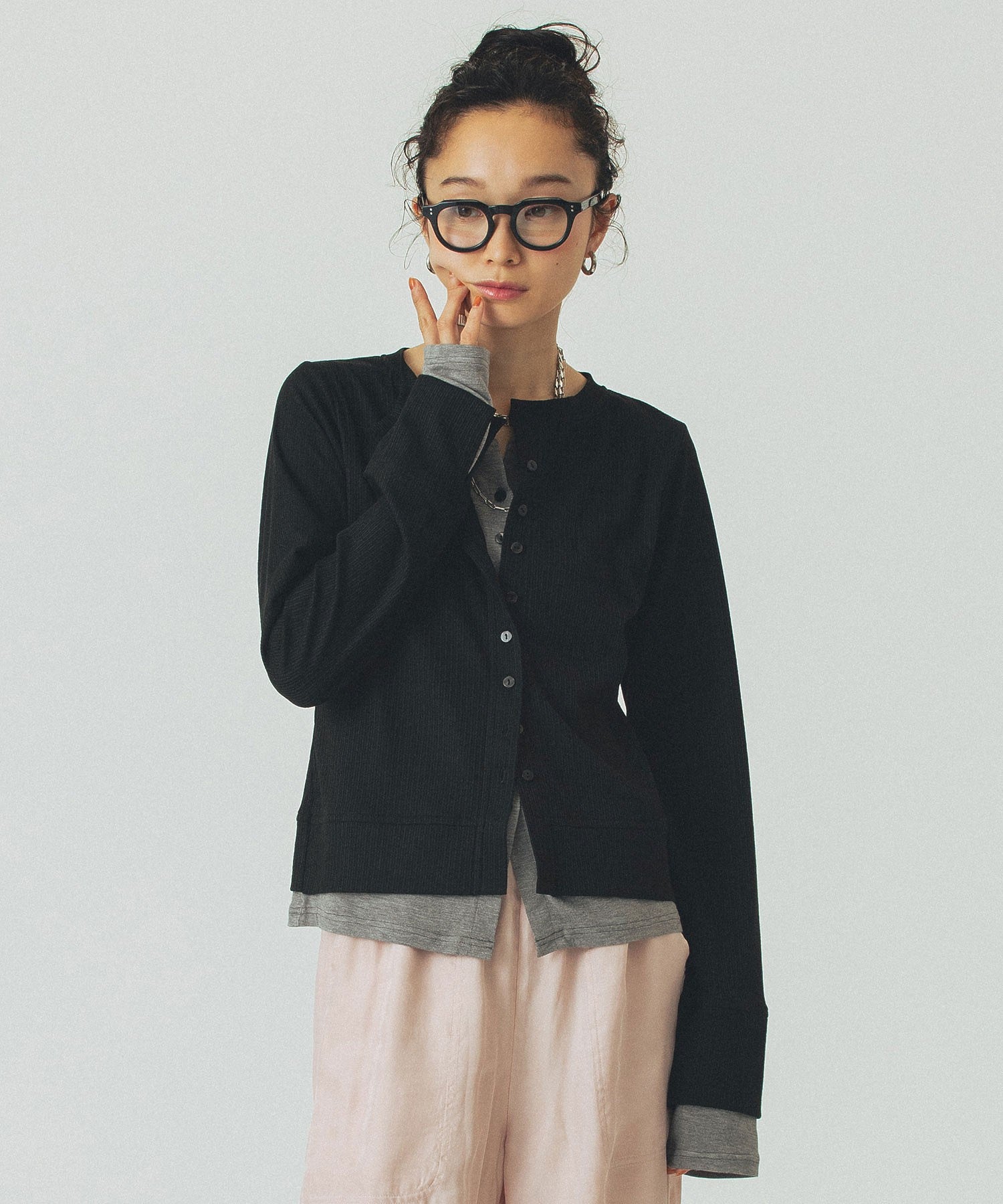 HENLEY LAYERED TOP