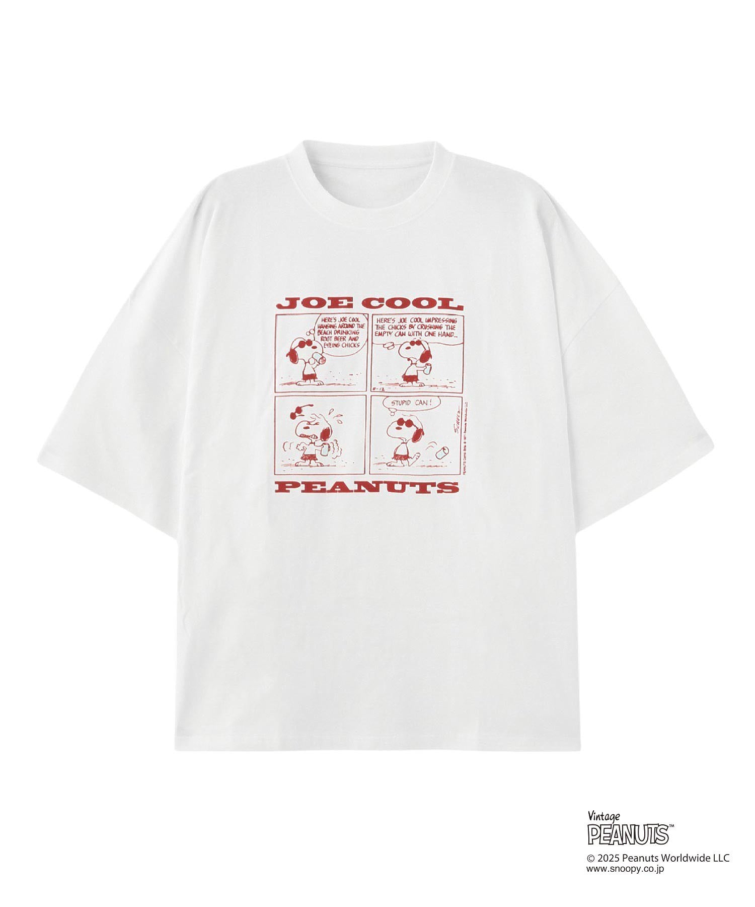 MILKFED. × PEANUTS JOE COOL COMIC BIG S/S TEE