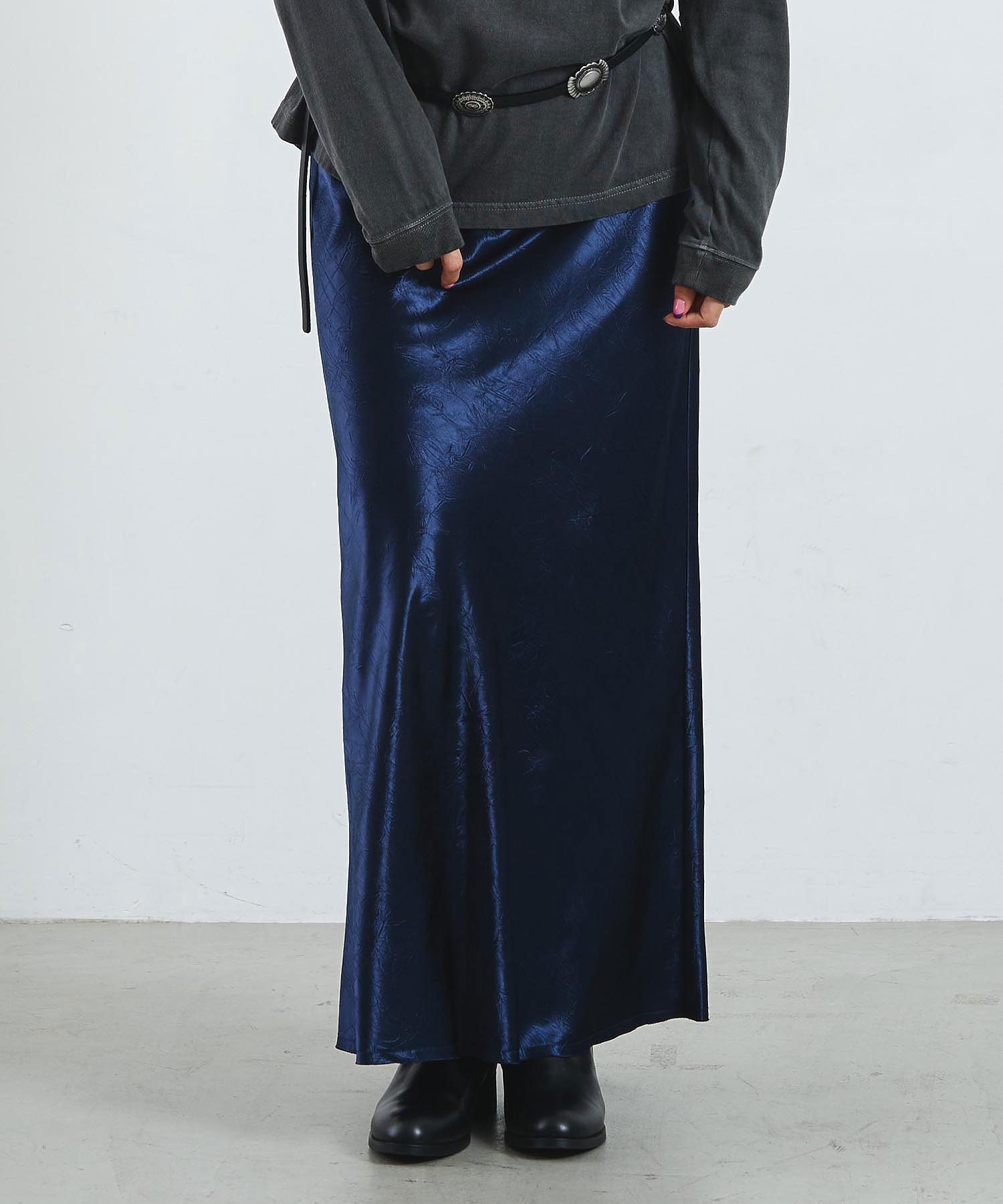 CREOLME/SATIN LONG SKIRT