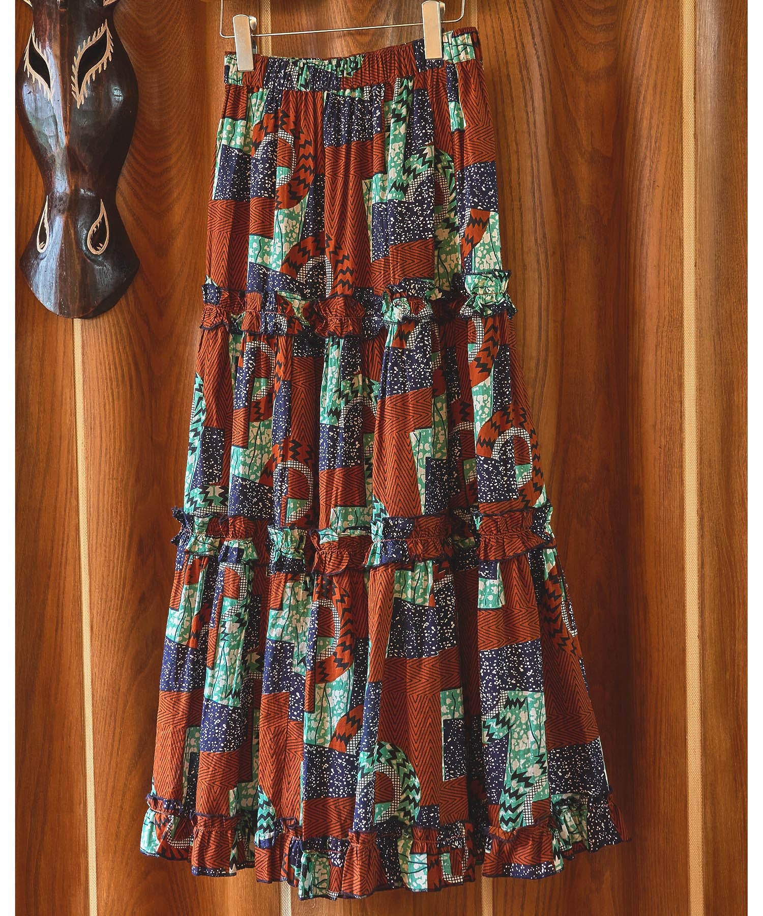 mag.by c/PRINT TIERED SKIRT