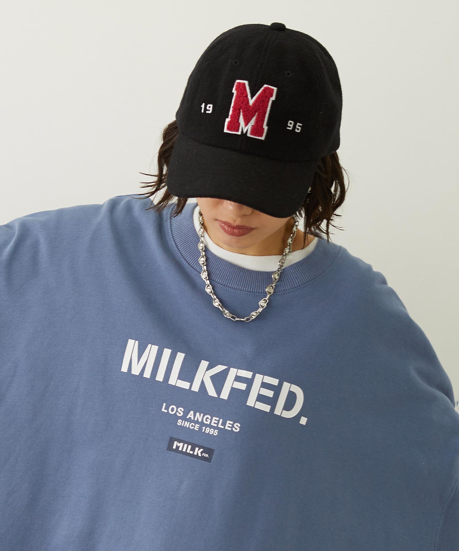 CHENILLE LOGO EMBROIDERY MELTON CAP