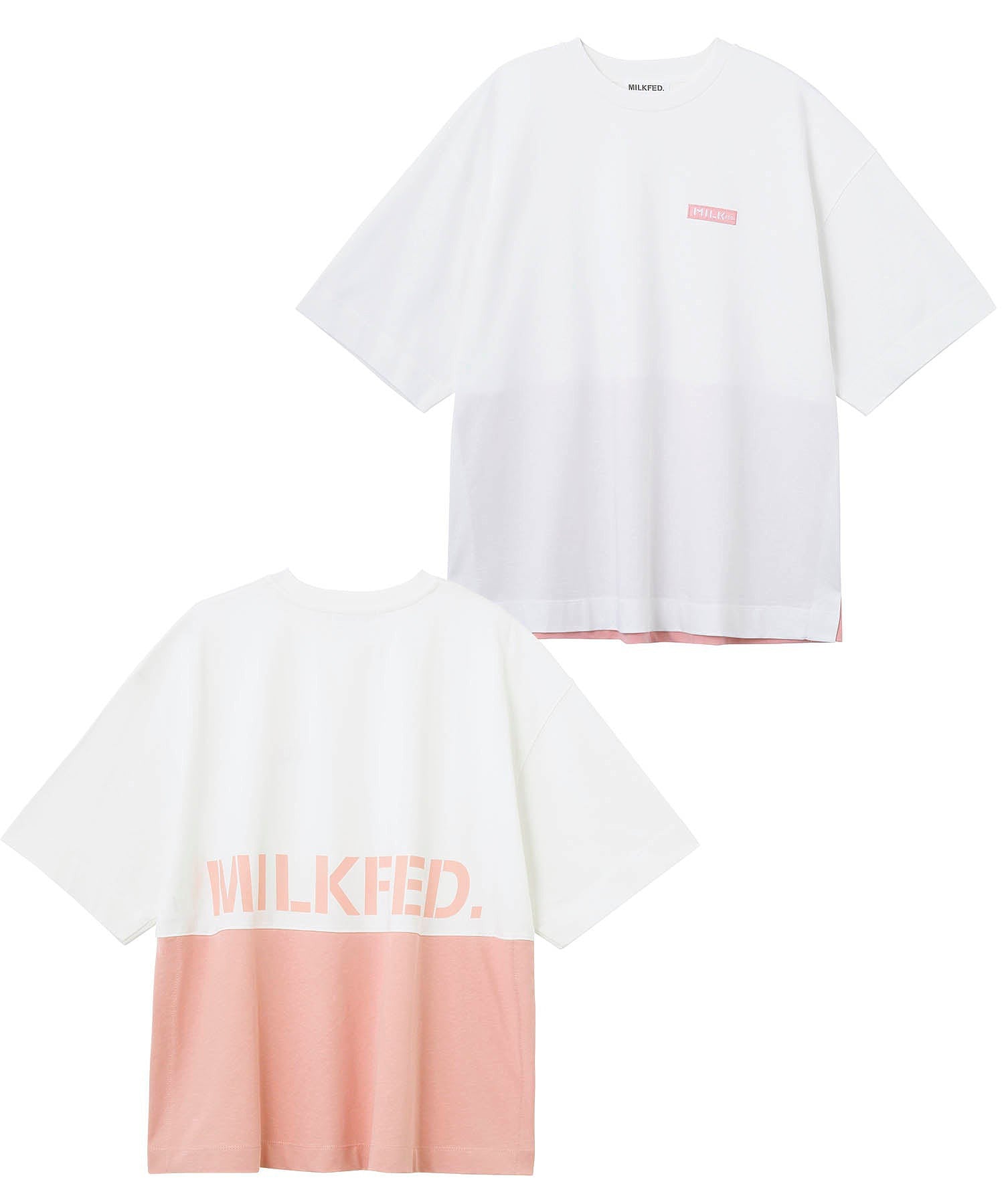 STENCIL LOGO PANELED S/S TOP MILKFED.