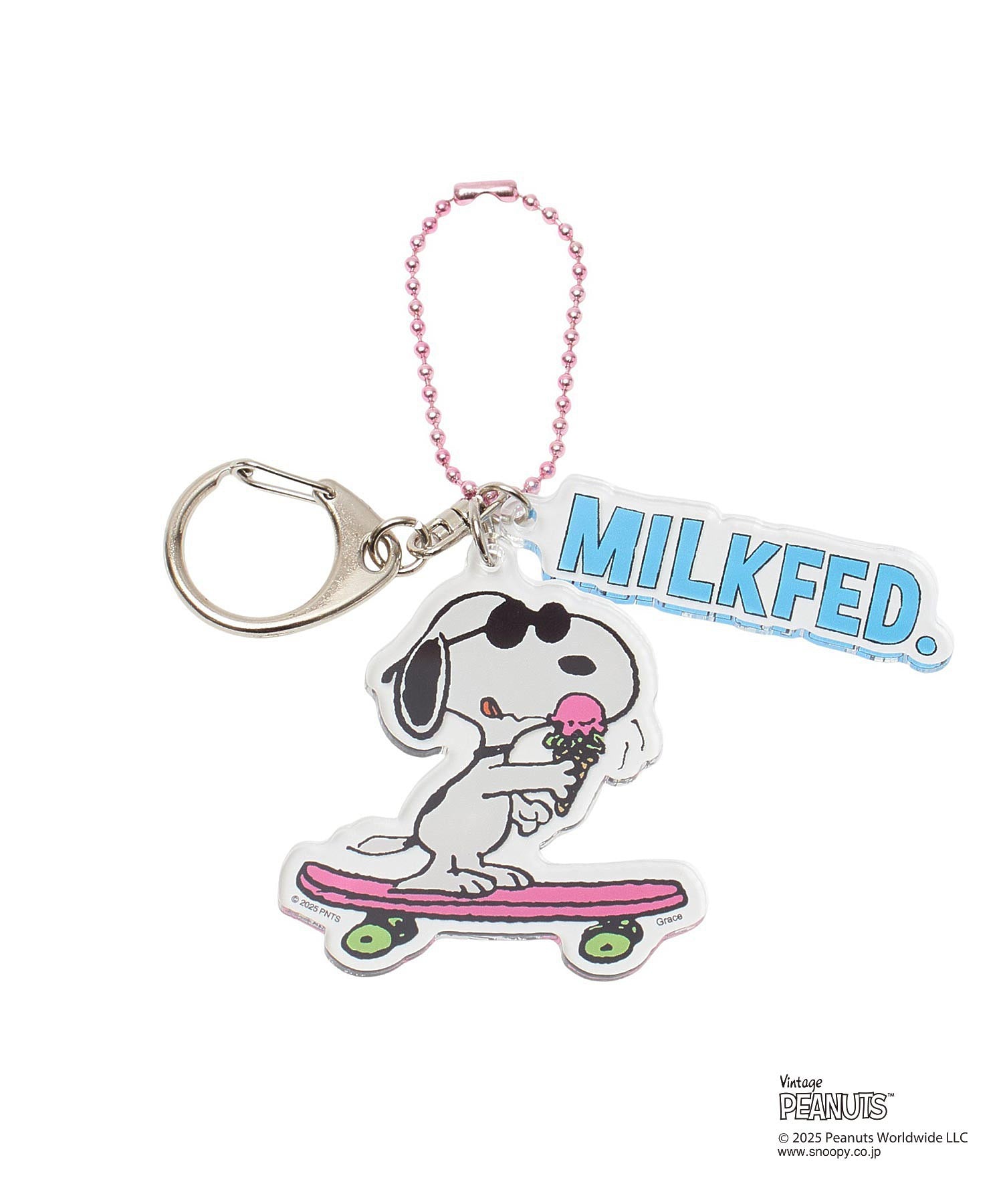 MILKFED. × PEANUTS JOE COOL KEYCHAIN
