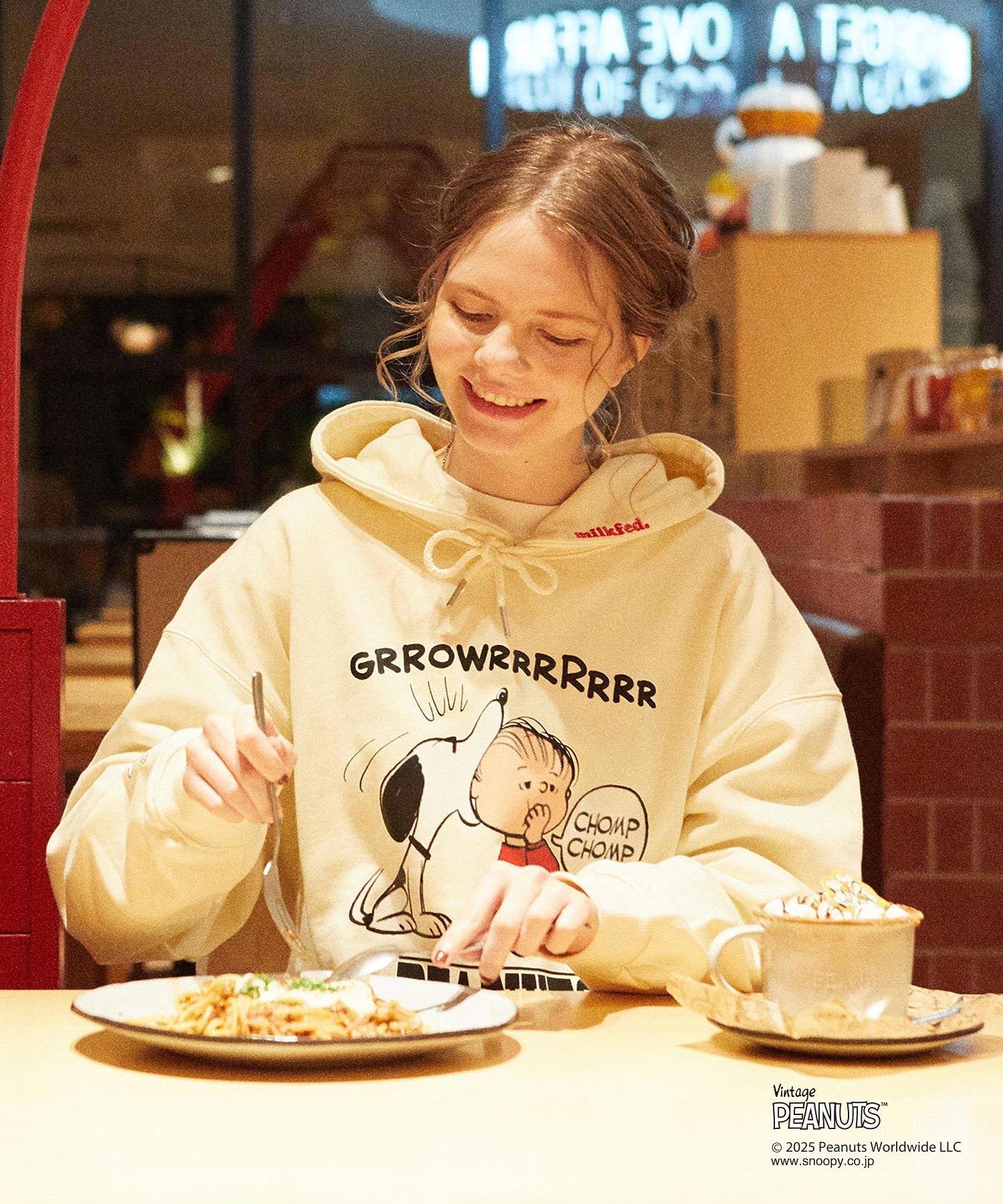 MILKFED. × PEANUTS HOODIE
