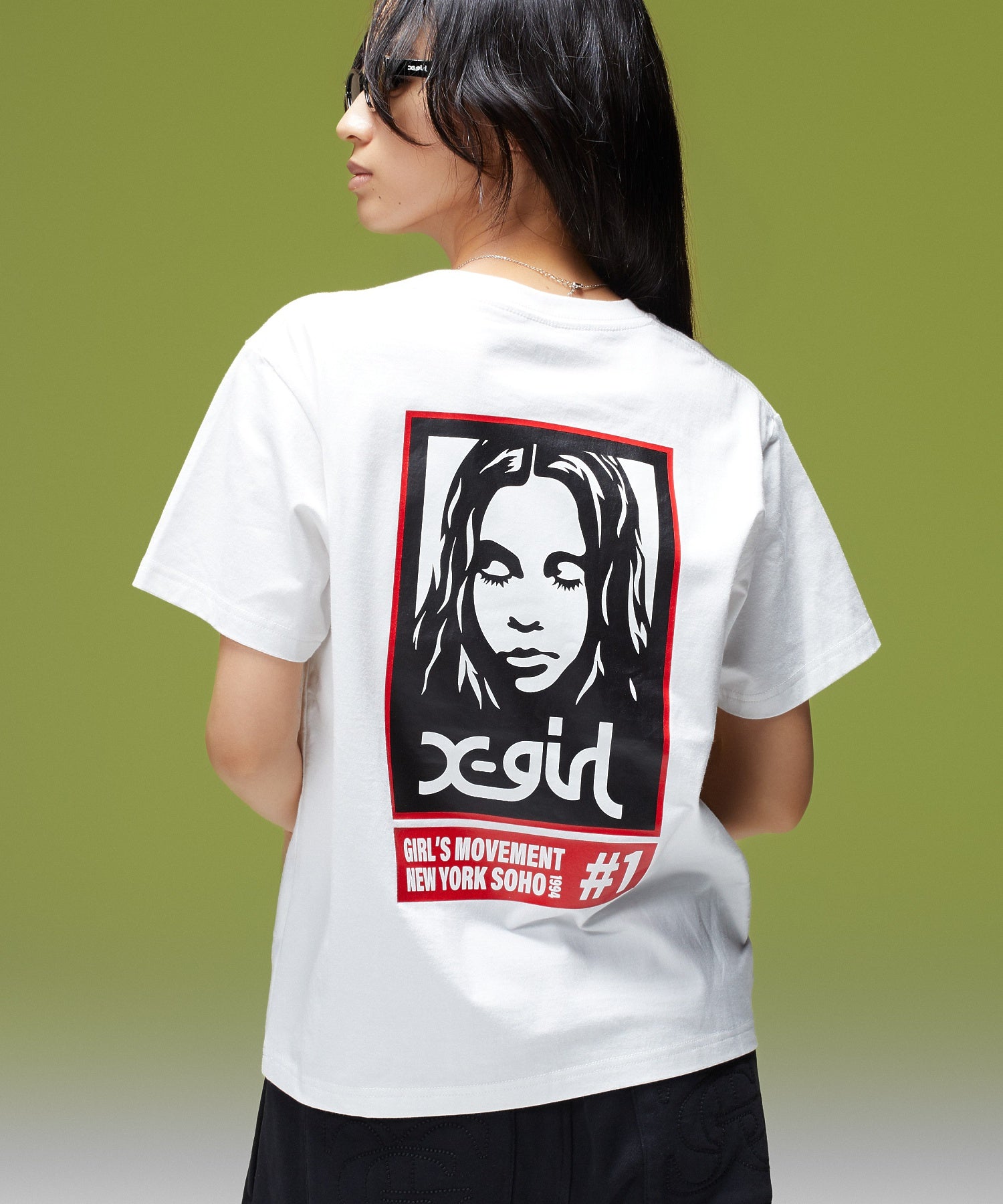COLORED BOX FACE S/S TEE