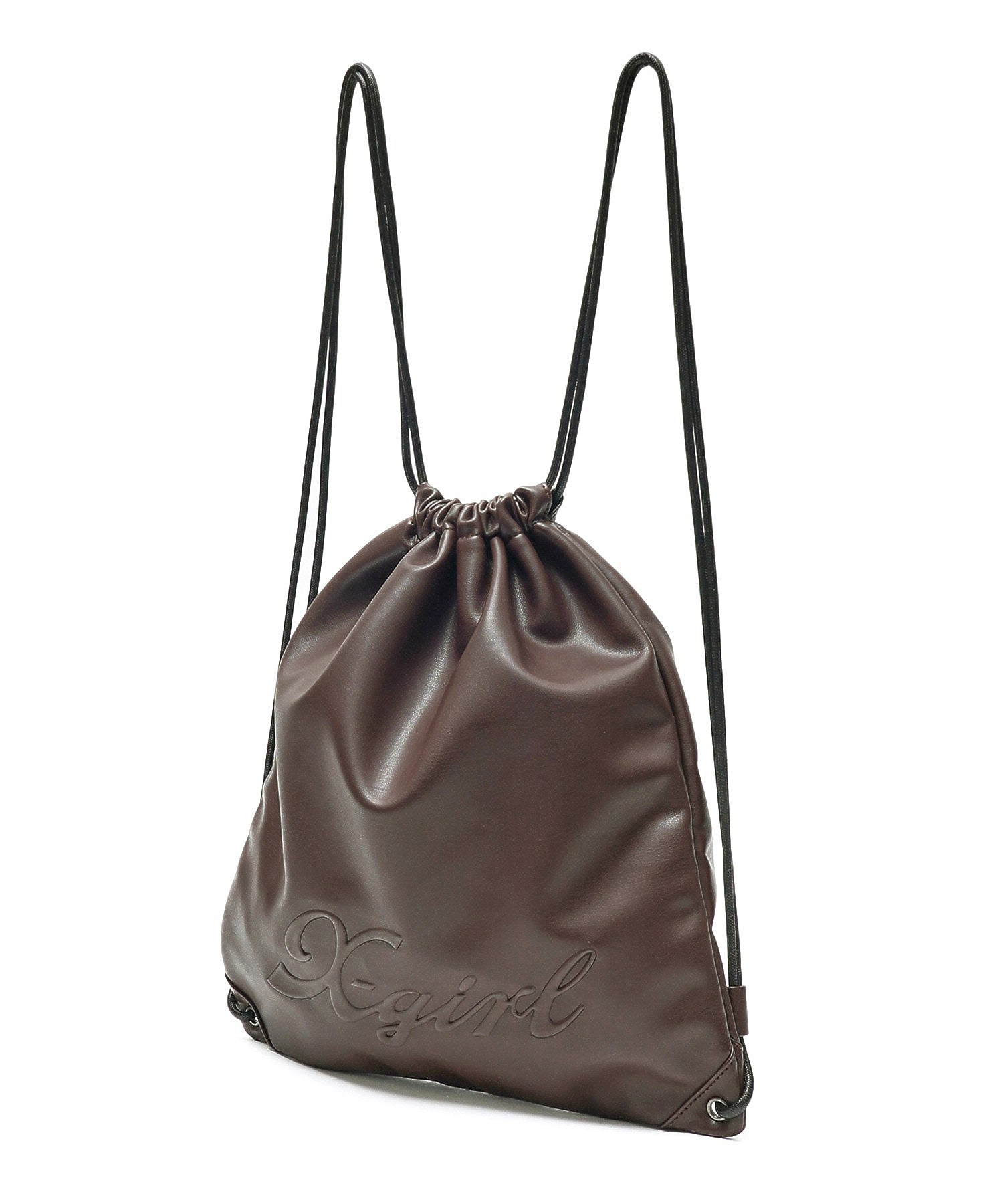 FAUX LEATHER KNAPSACK
