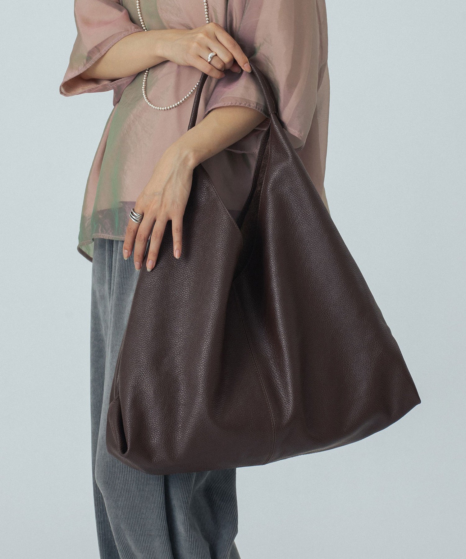 MILLELA FIRENZE/BIG LEATHER TOTE BAG