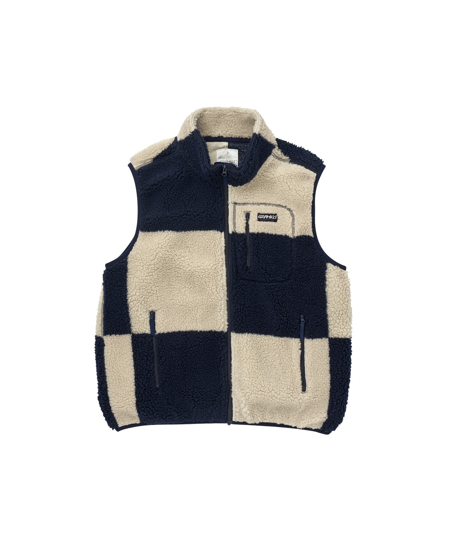 GRAMICCI/グラミチ/CHECKERED SHERPA VEST/G4FU-J021