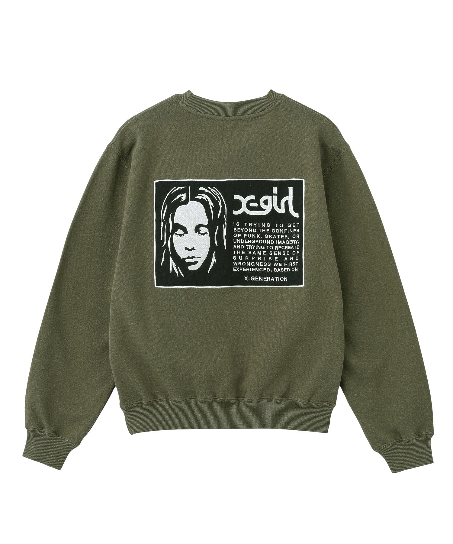 FACE LABEL PATCH SWEATSHIRT