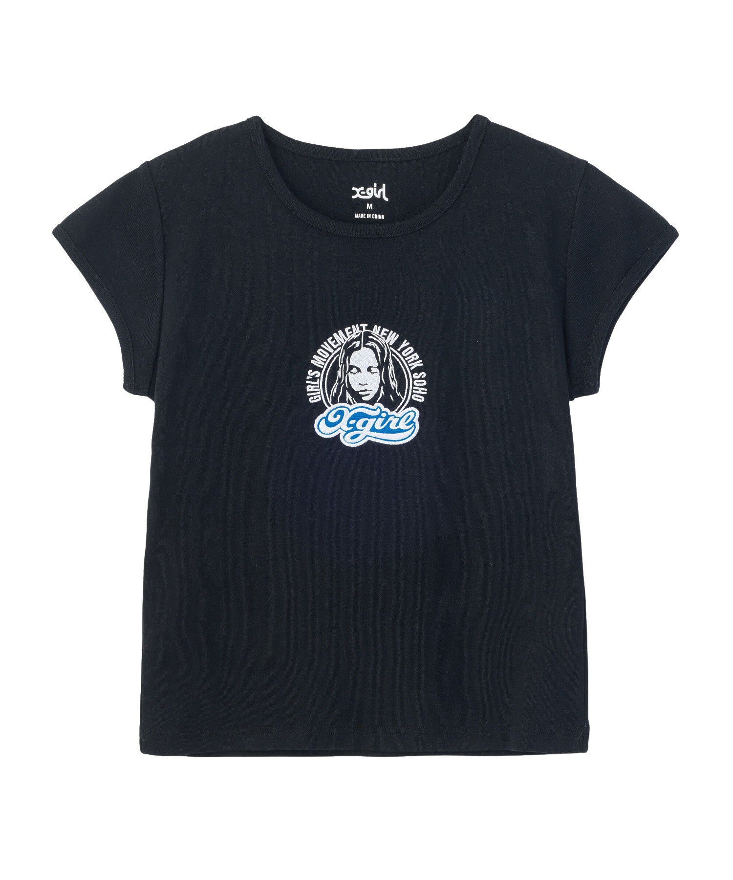 FACE AND LOGO PATCH S/S BABY TEE