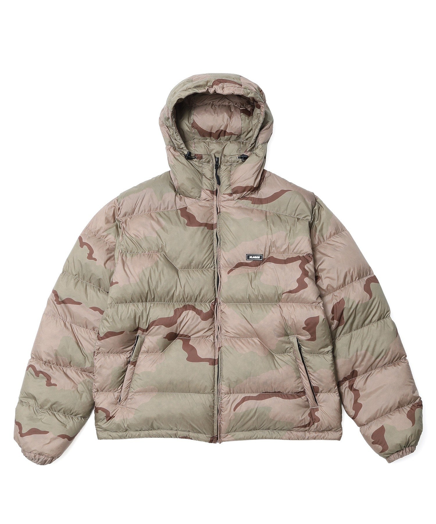 RIPSTOP HOODED DOWN JACKET