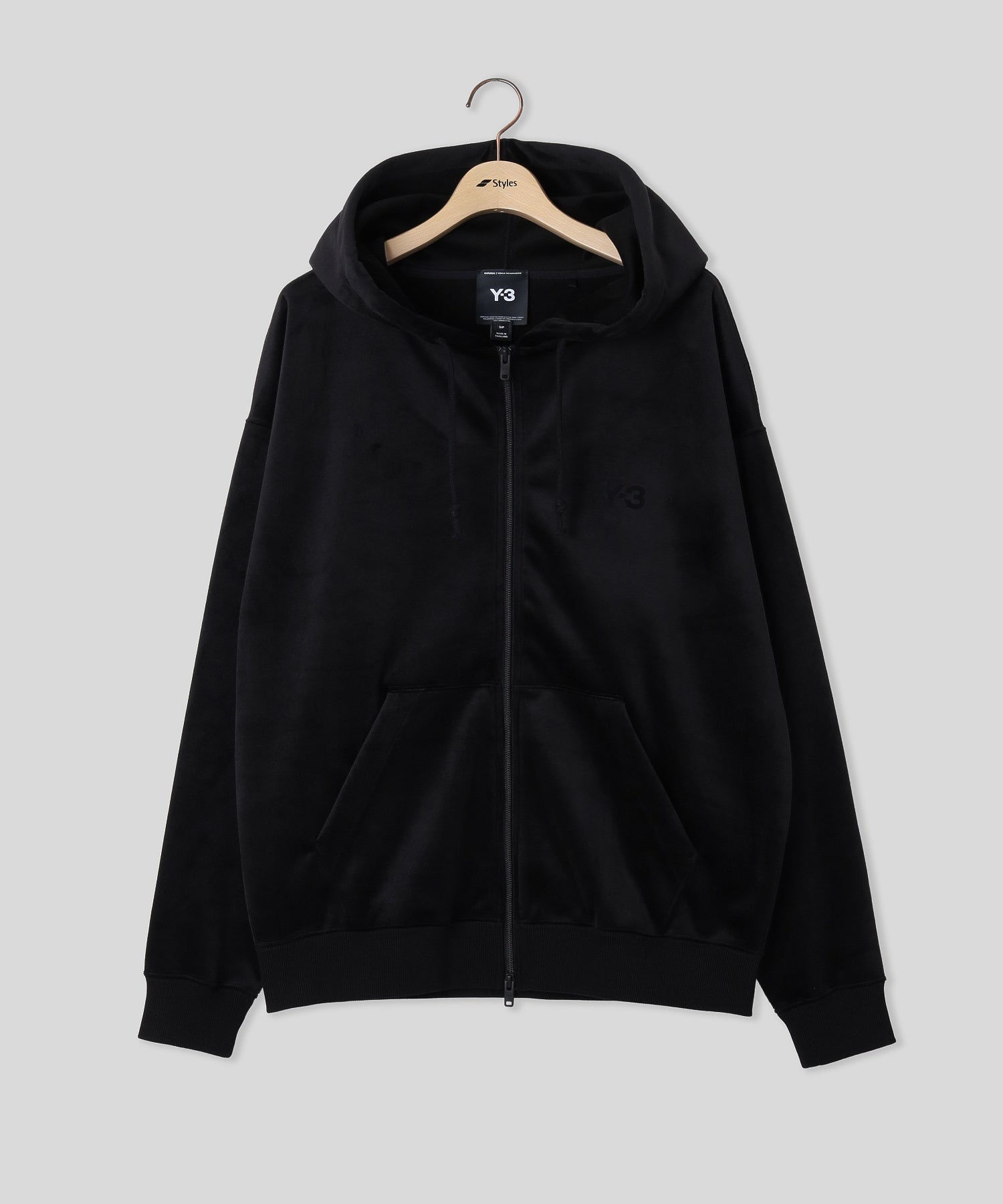 Y-3/ワイスリー/VELVET ZIP HD ACTMAR/BLACK KU2188/IA4371