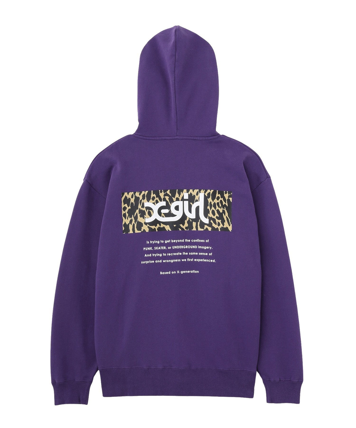 LEOPARD BOX ZIP UP SWEAT HOODIE