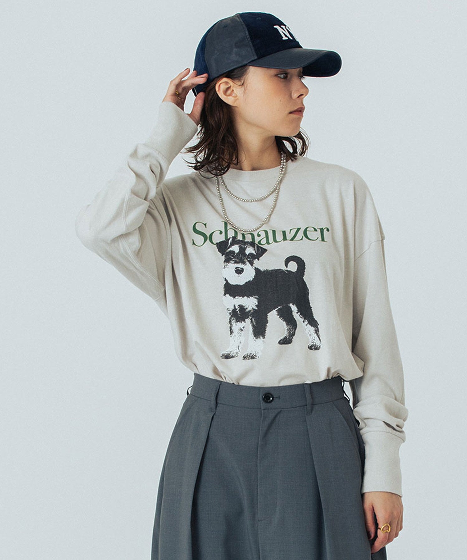 CREOLME/DOG GRAPHIC L/S TEE