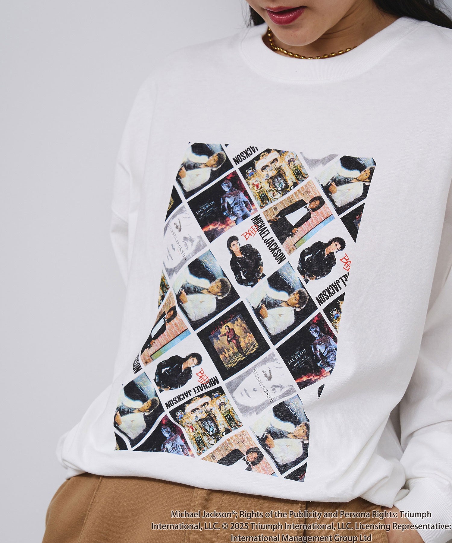 Michael Jackson/COVER ART L/S TEE