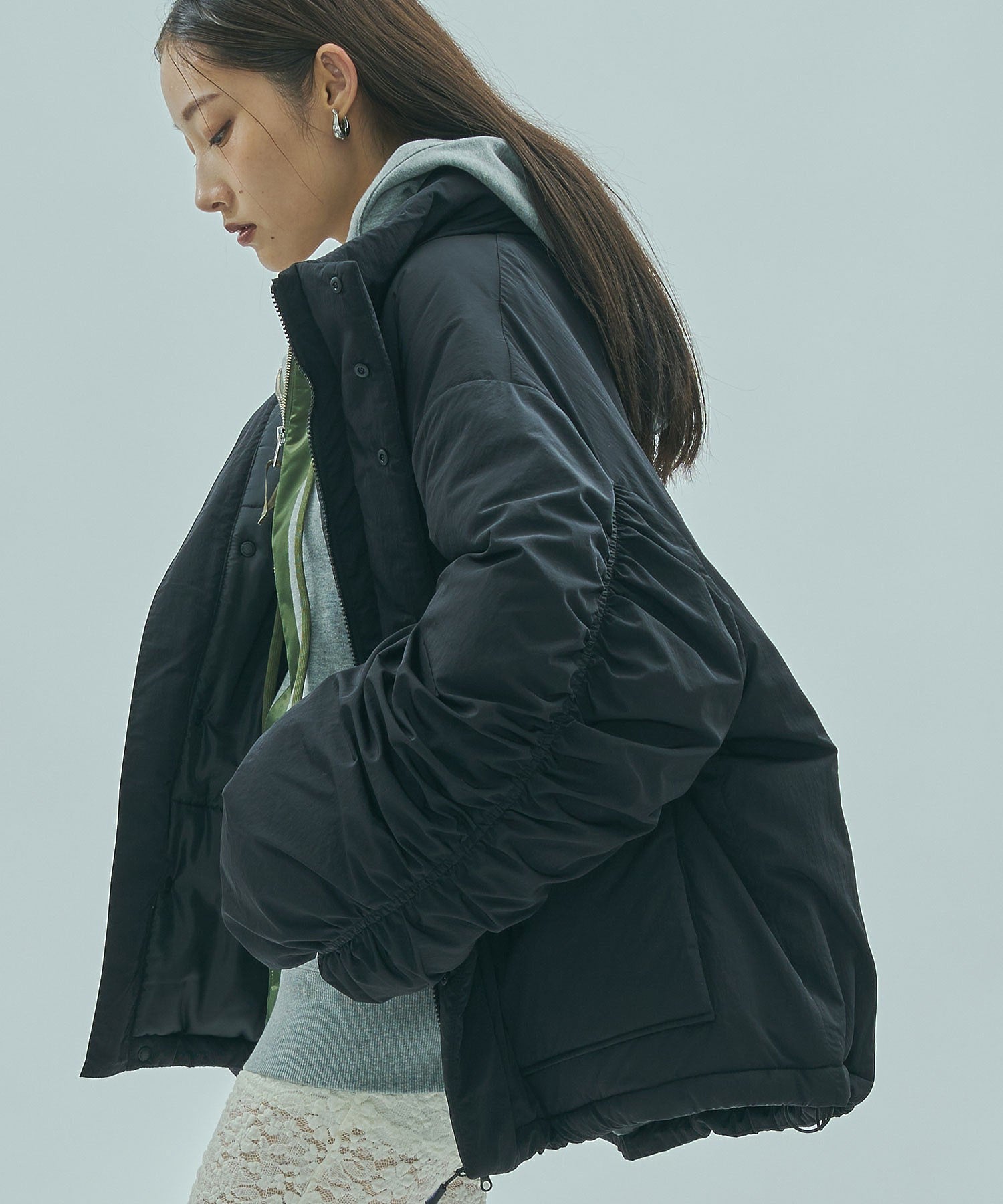 model:163cm 着用サイズ:S