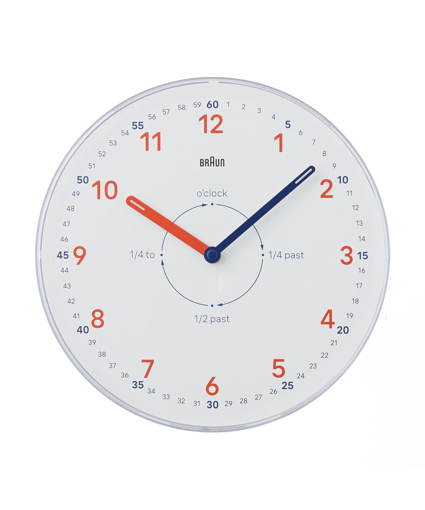 BRAUN Time Teacher WALL CLOCK WHITE BC26TW（ブラウン タイム