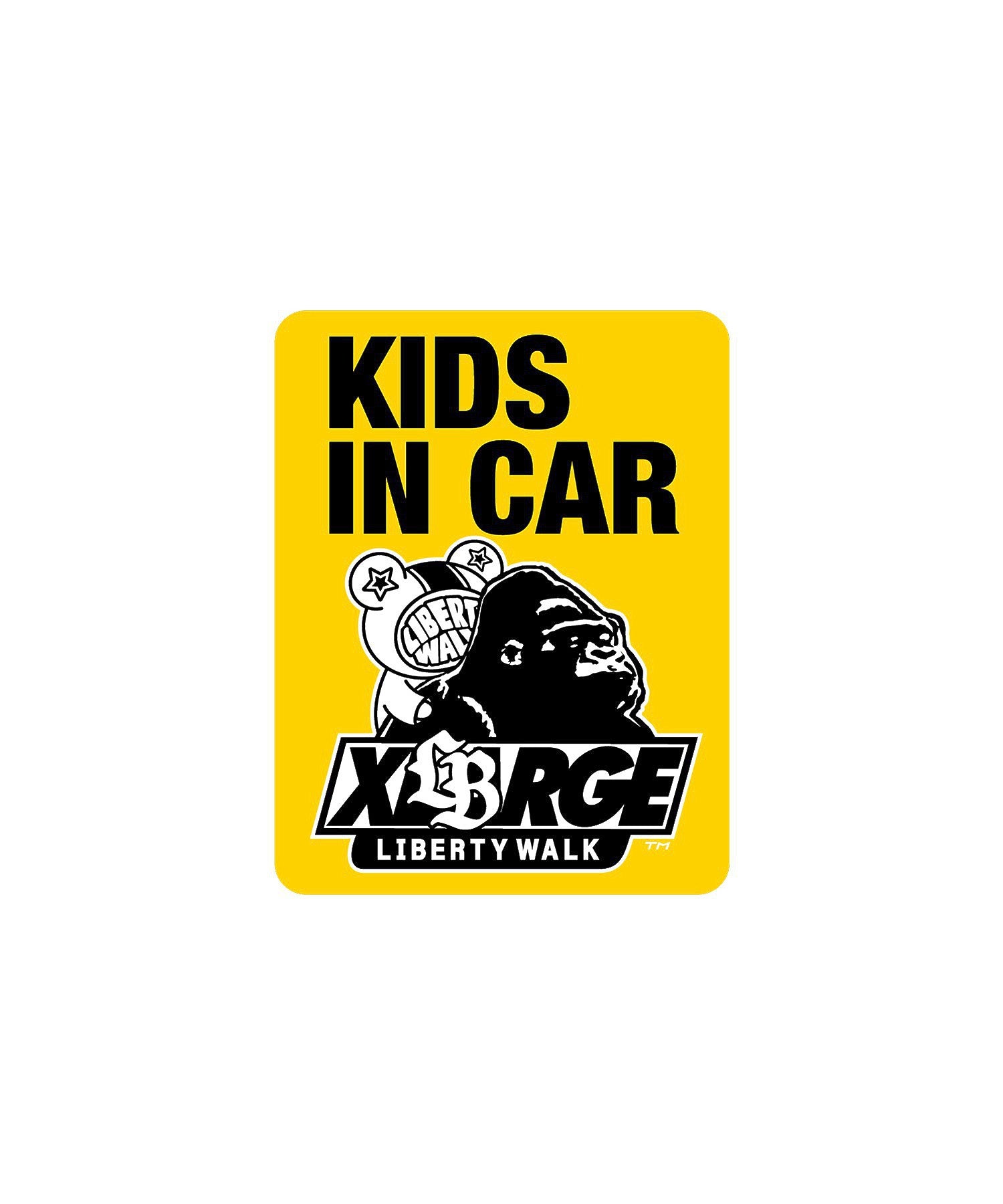 XLARGE×LIBERTY WALK STICKER KIDS IN THE CAR