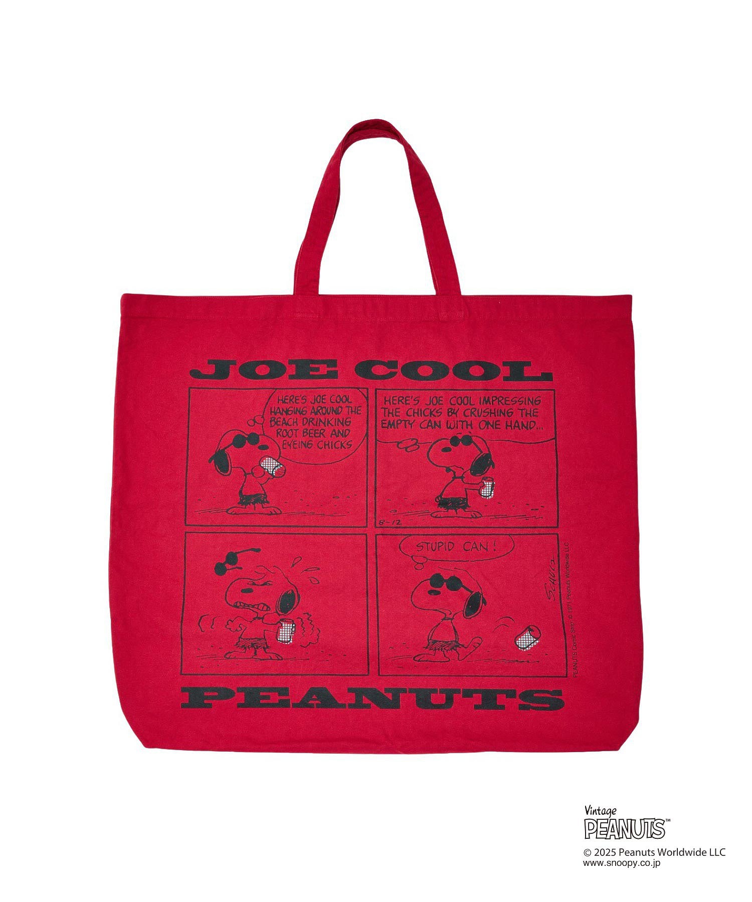 MILKFED. × PEANUTS JOE COOL COMIC BIG TOTE