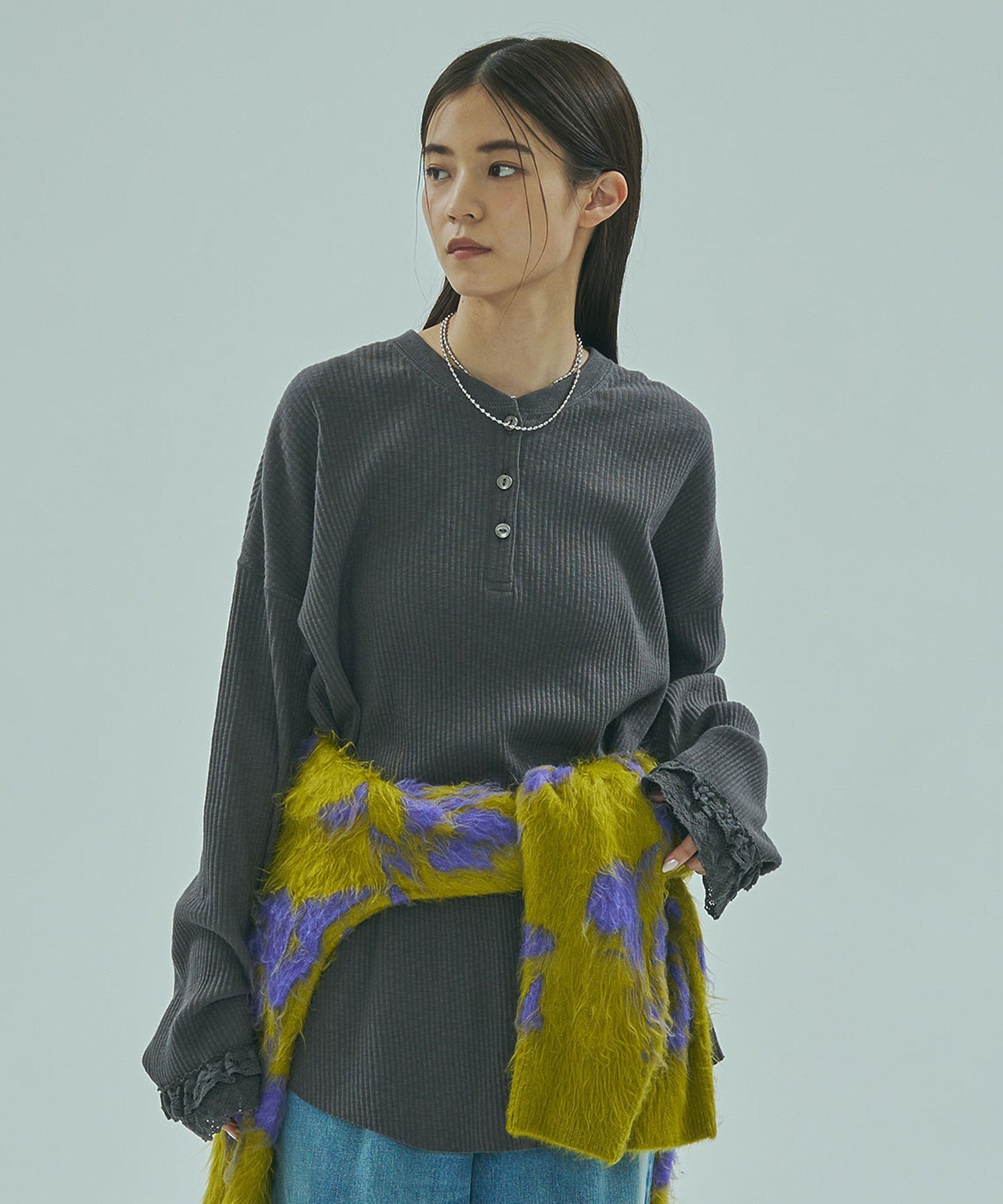 CREOLME/RIB HENRY NECK PULLOVER