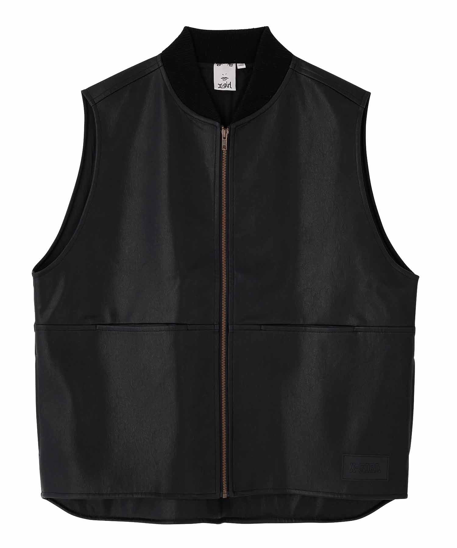 FAUX LEATHER VEST X-girl