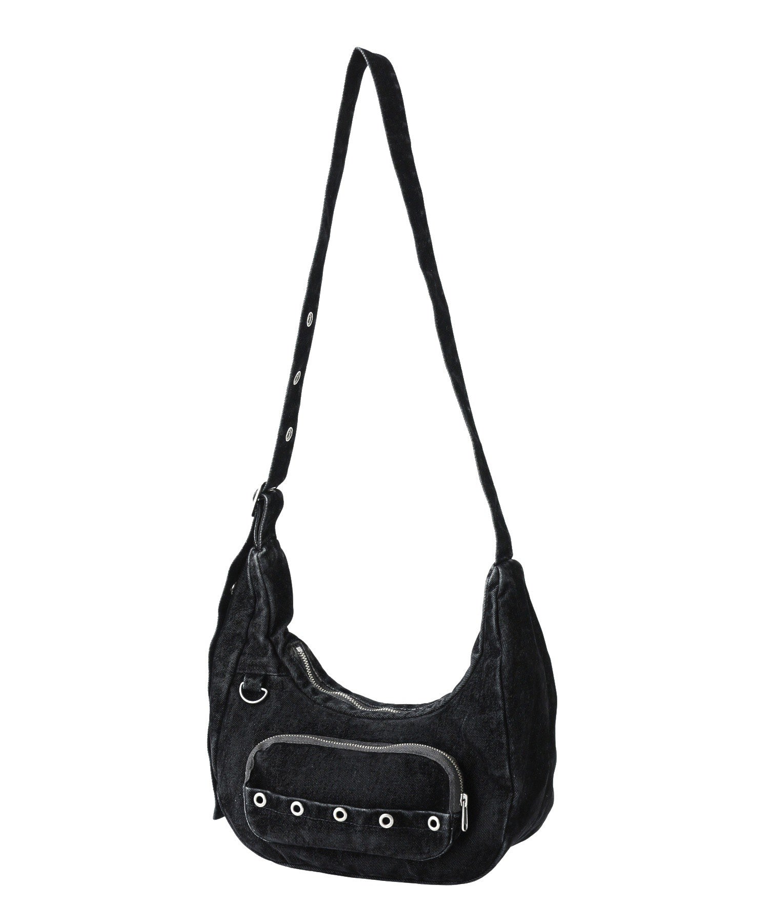FLOCKED DENIM BAG