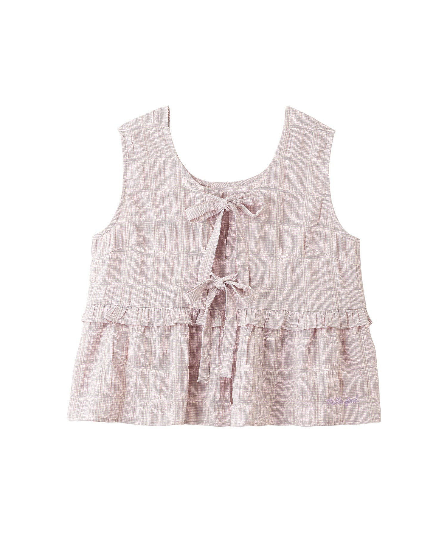 RIBBON FRILL TANK TOP