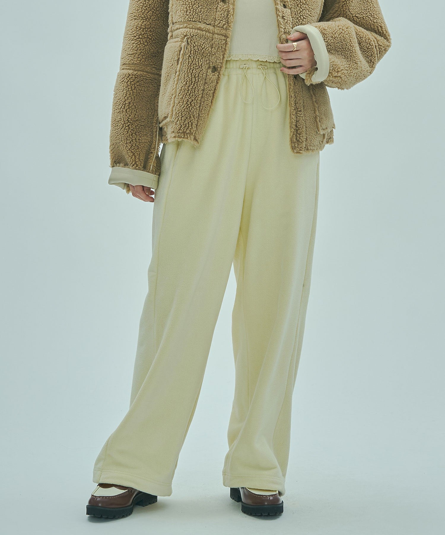 DRAWSTRING HEM BOA PANTS