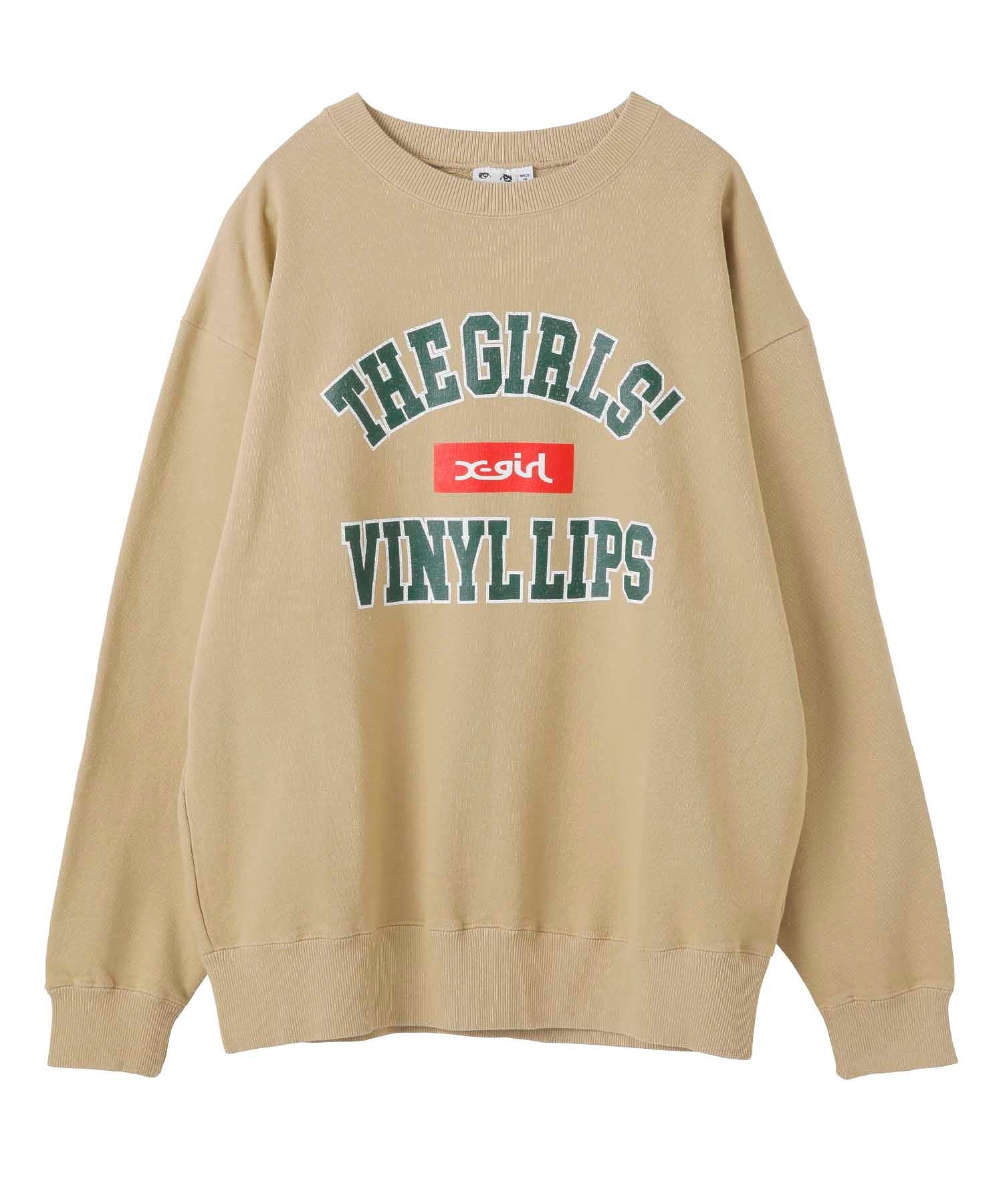 COLLEGE BOX LOGO SWEAT TOP X-girl