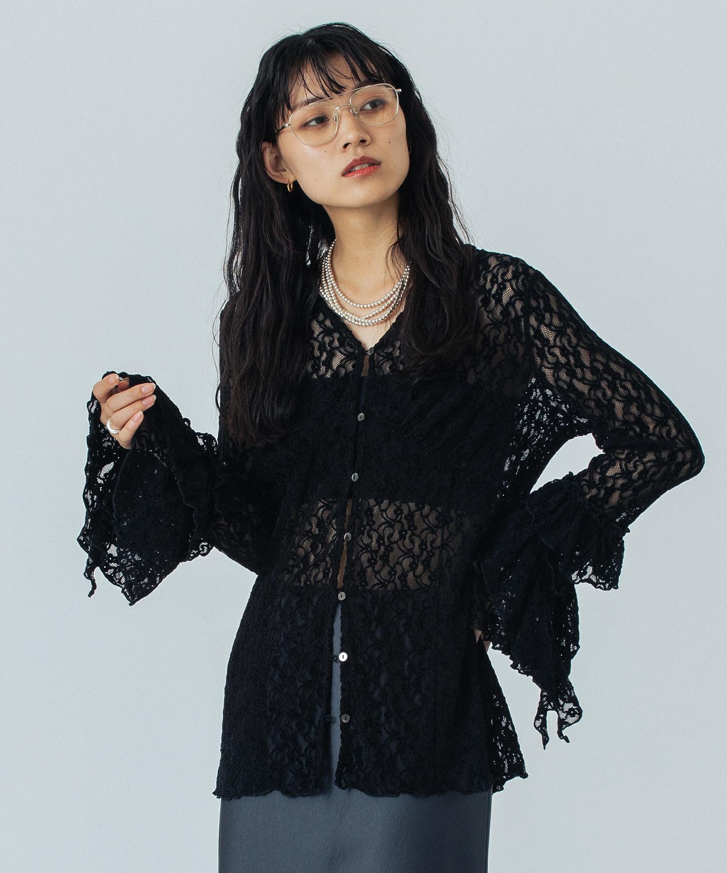 CREOLME/LACE L/S TOP