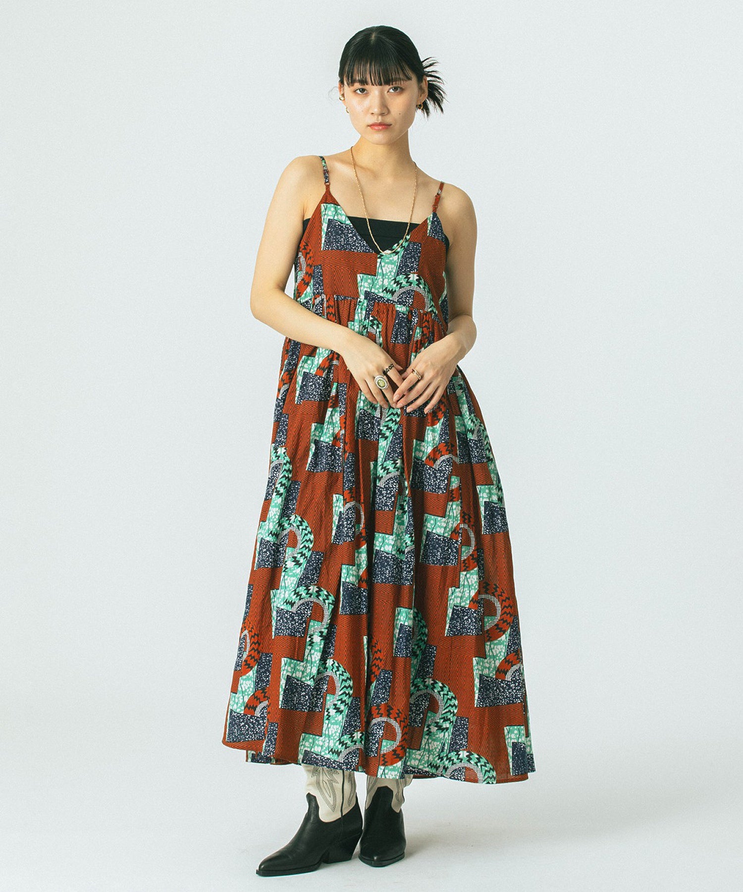mag.by c/PRINT CAMI DRESS