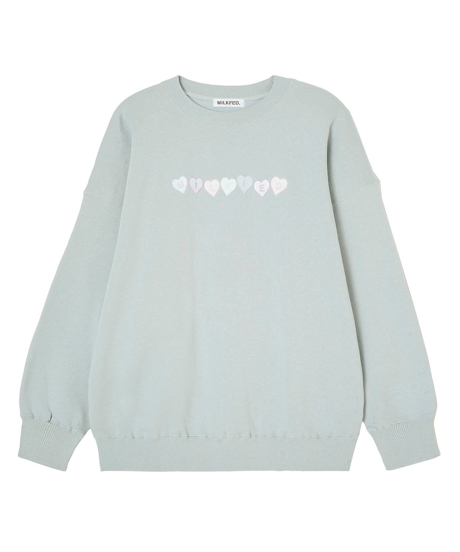 HEART EMBROIDERY BIG SWEAT TOP MILKFED.