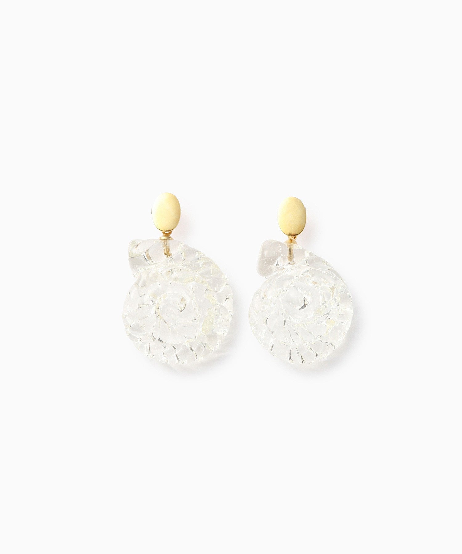 NINFA handmade/アンモナイトスタッドピアス