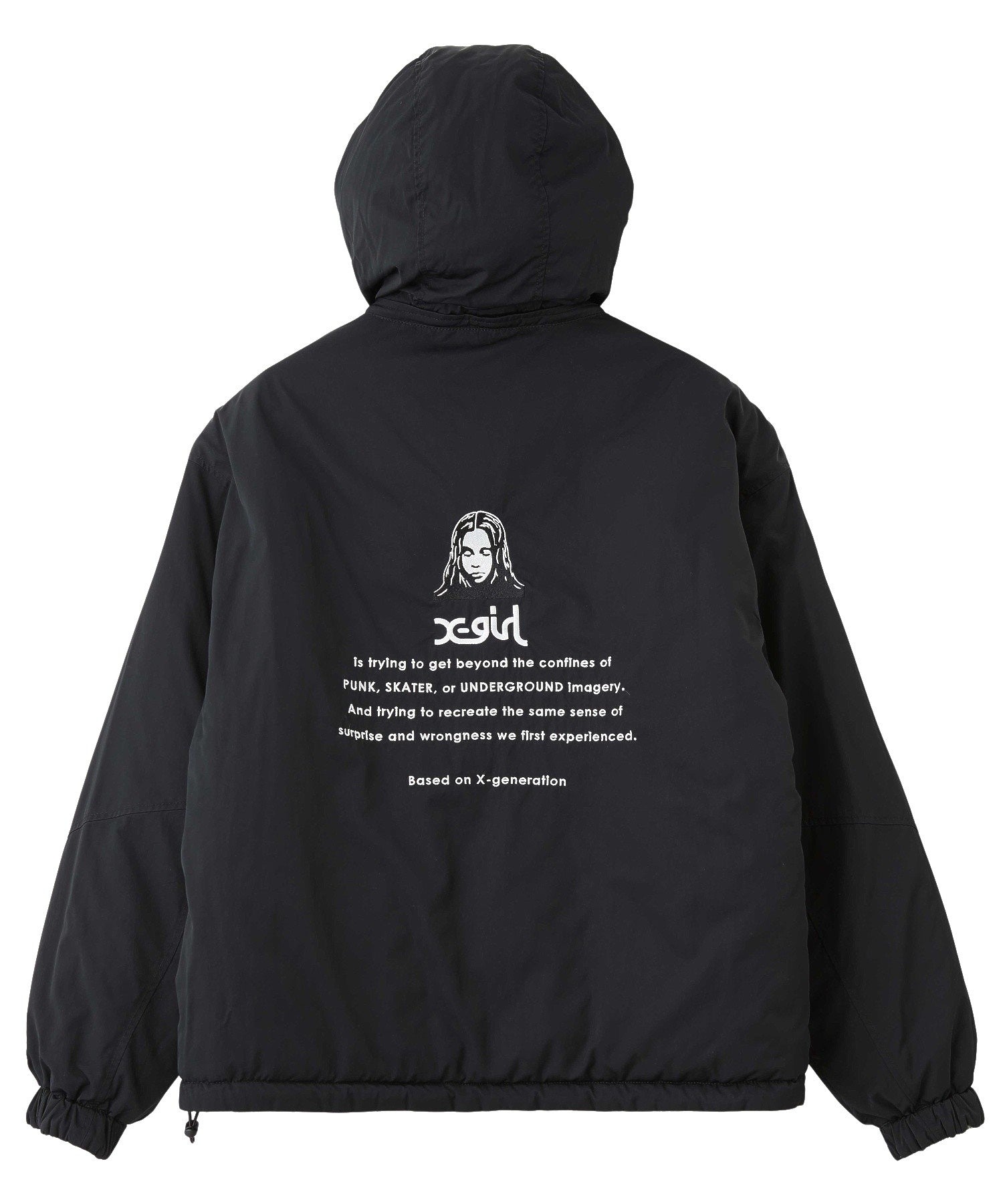 FACE EMBROIDERED PATCH REVERSIBLE JACKET