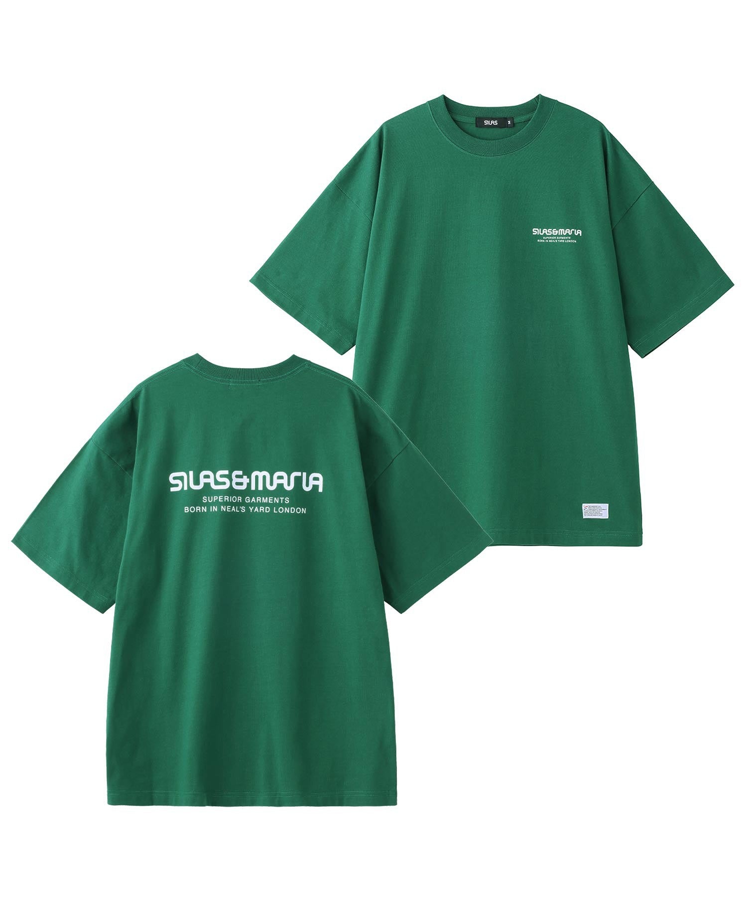 SILAS AND MARIA LOGO WIDE S/S TEE