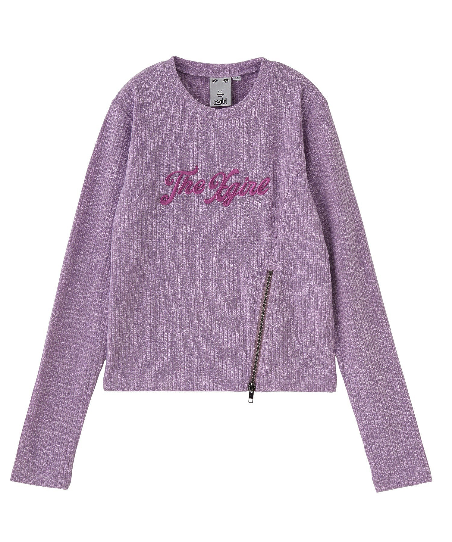 ZIP HEM COMPACT RIBBED TOP