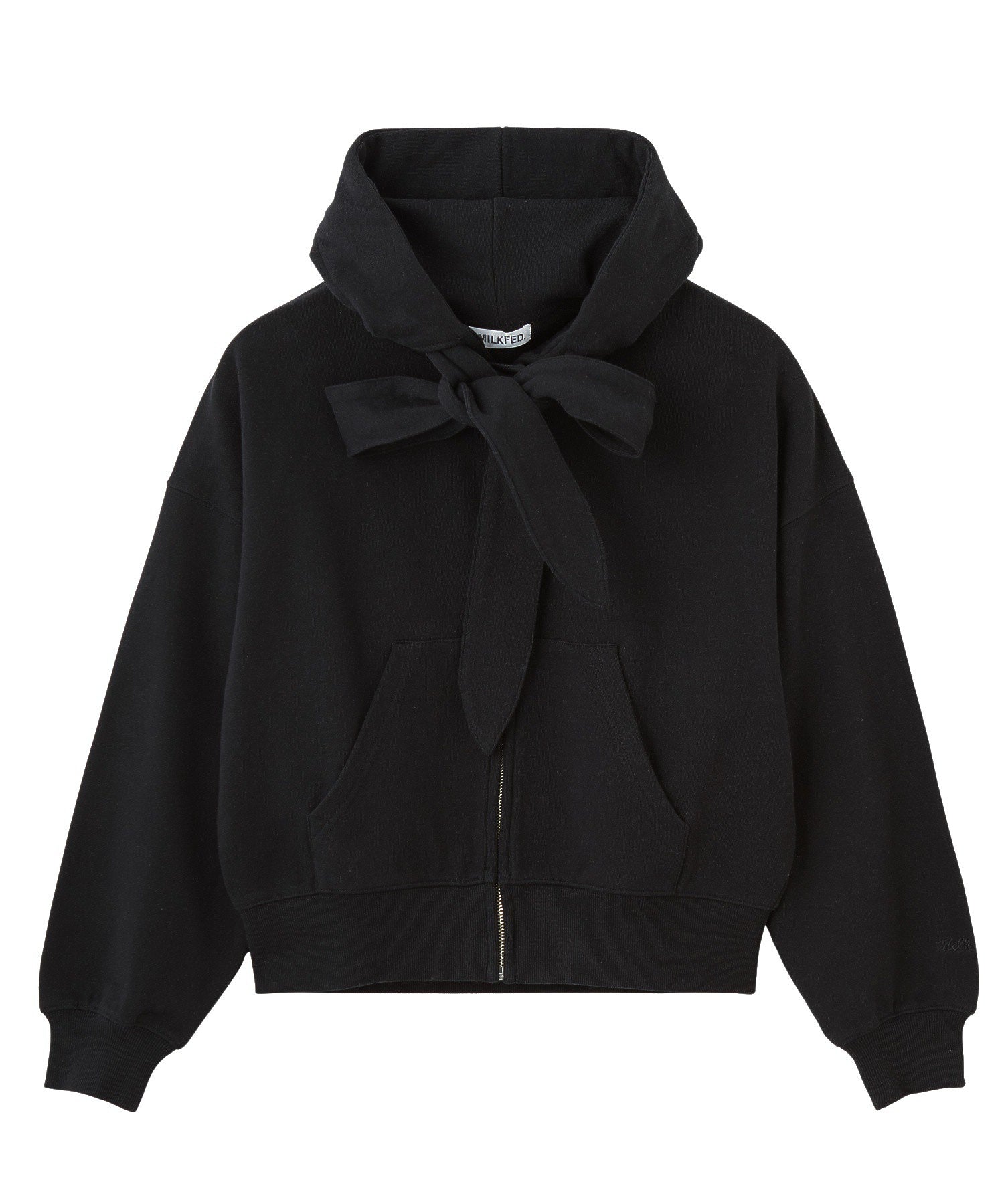 BIG RIBBON SWEAT ZIP HOODIE