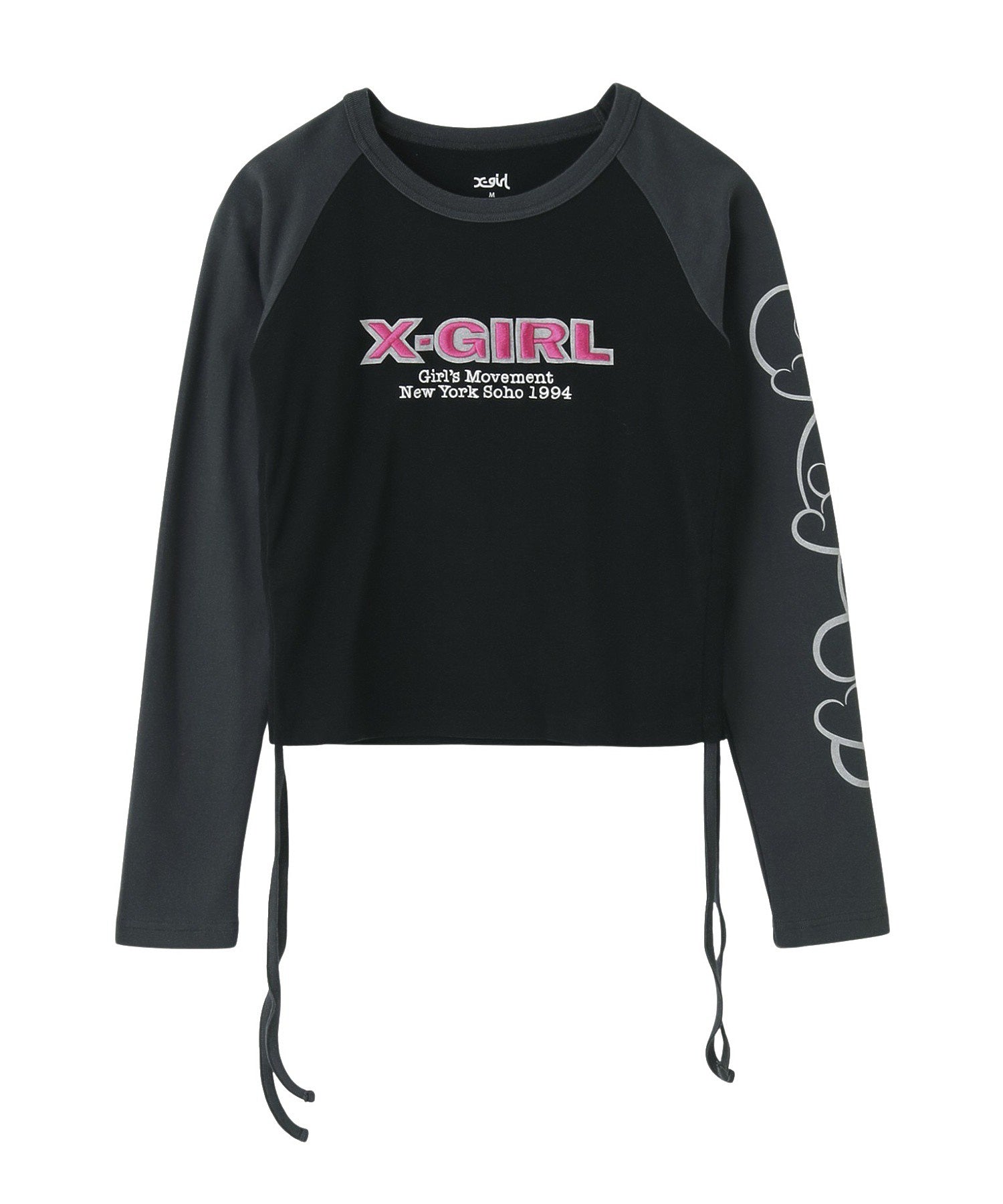 ORNAMENT HEART SLEEVE RAGLAN L/S BABY TEE
