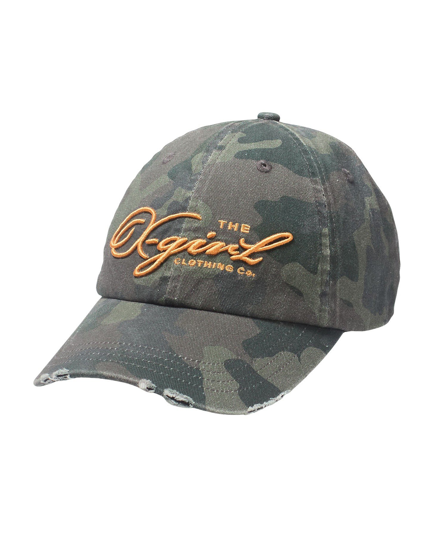 DISTRESSED SCRIPT LOGO 6PANEL CAP