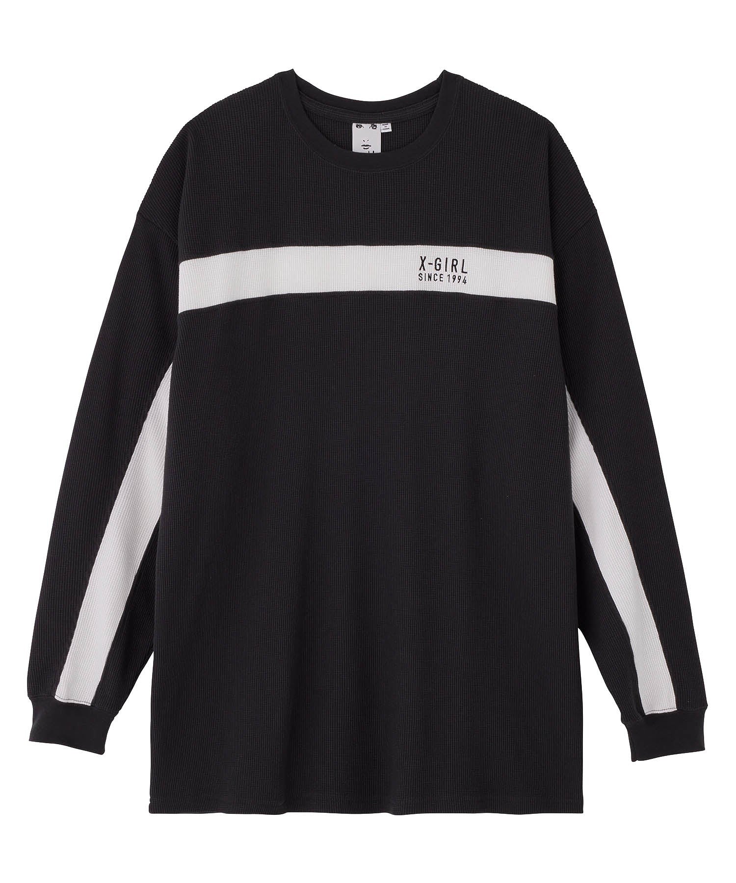 BICOLOR THERMAL L/S TEE DRESS X-girl