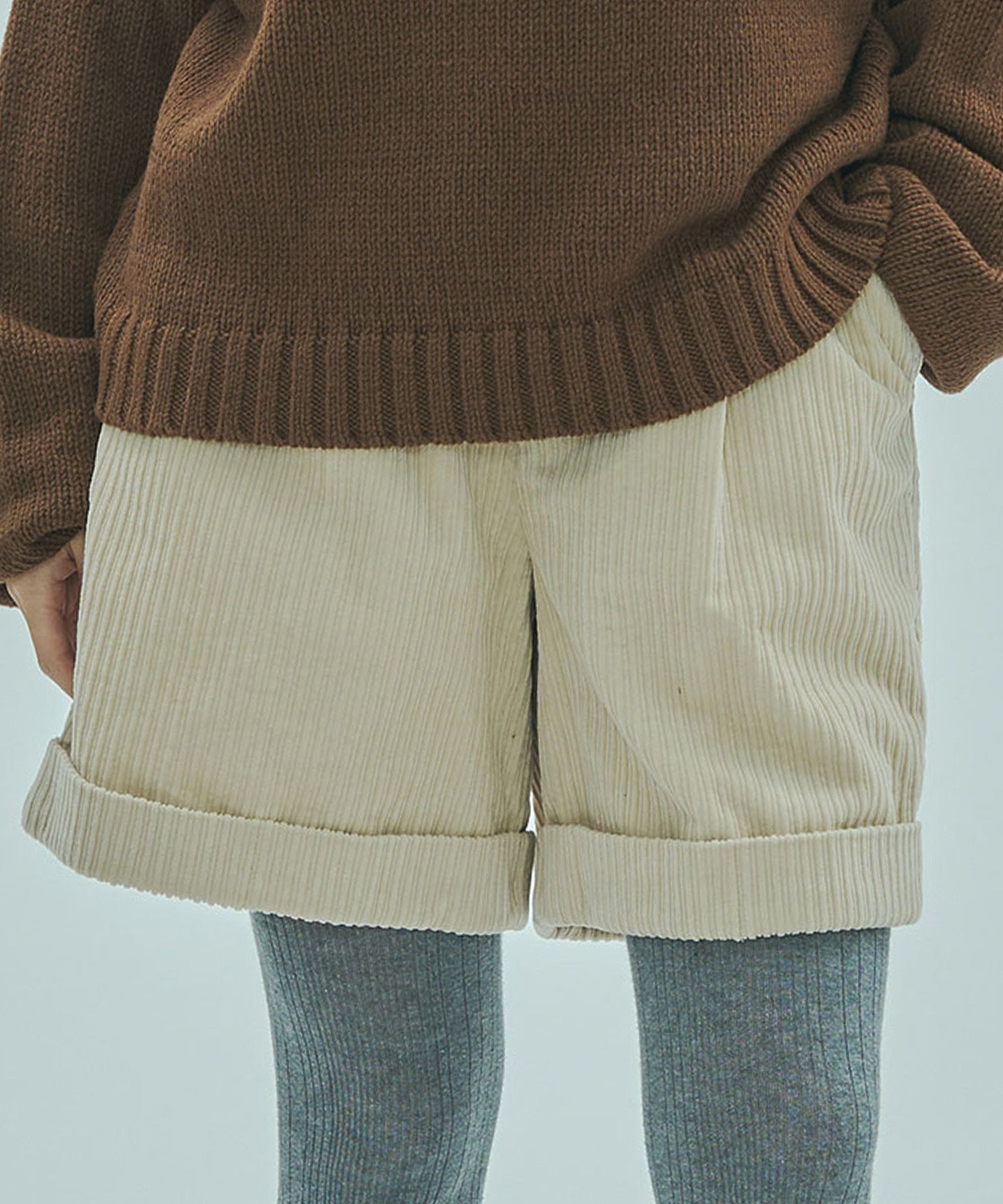 CORDUROY SHORT PANTS