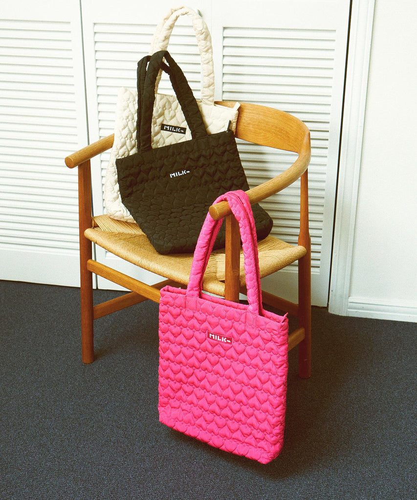 すぐ届く☆MILKFED. ハート型 トートバッグ ロゴ ギフトにも◎ 楽天市場】ミルクフェド トートバッグ HEART SHAPED TOTE BAG